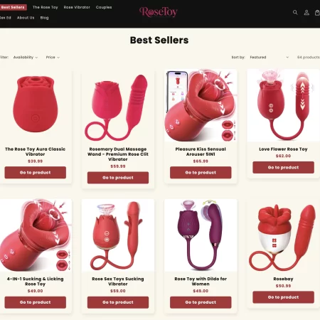 RoseToy.net - Top Adult Online Shops screenshot